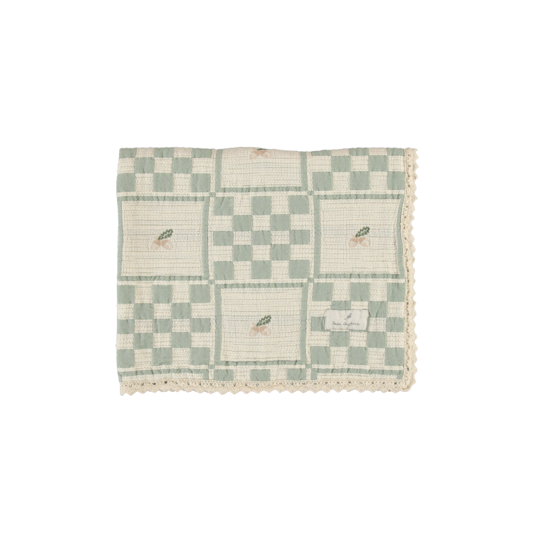 Bebe Organic Acorn Patchwork Baby Blanket