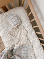 Bebe Organic Zora Padded Floral Bonnet