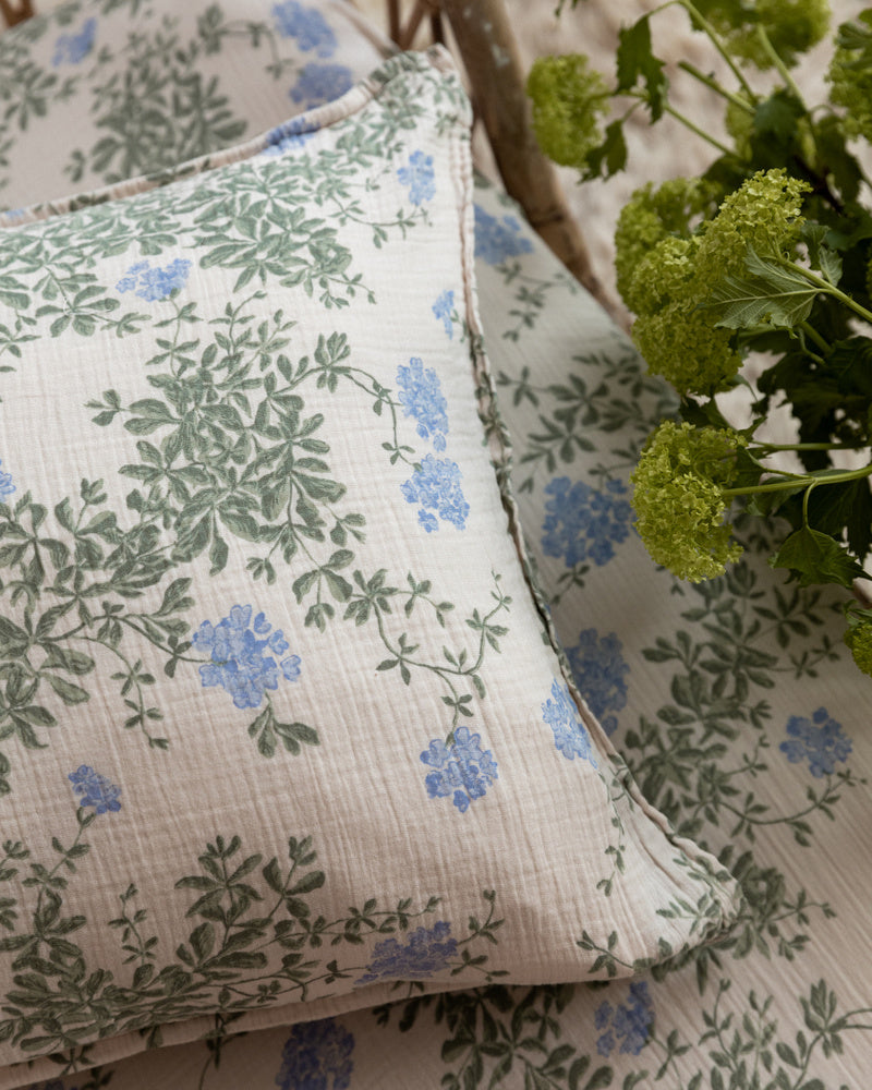 Garbo & Friends Plumbago Muslin Pillowcase