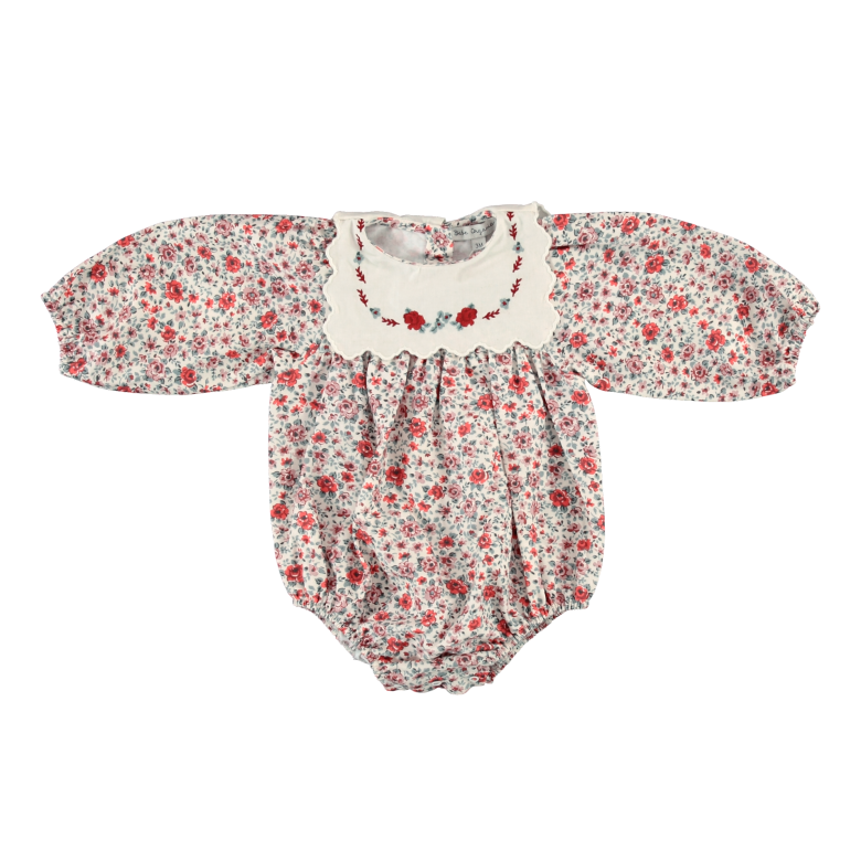 Bebe Organic Clementine Romper - Sweet Roses Floral