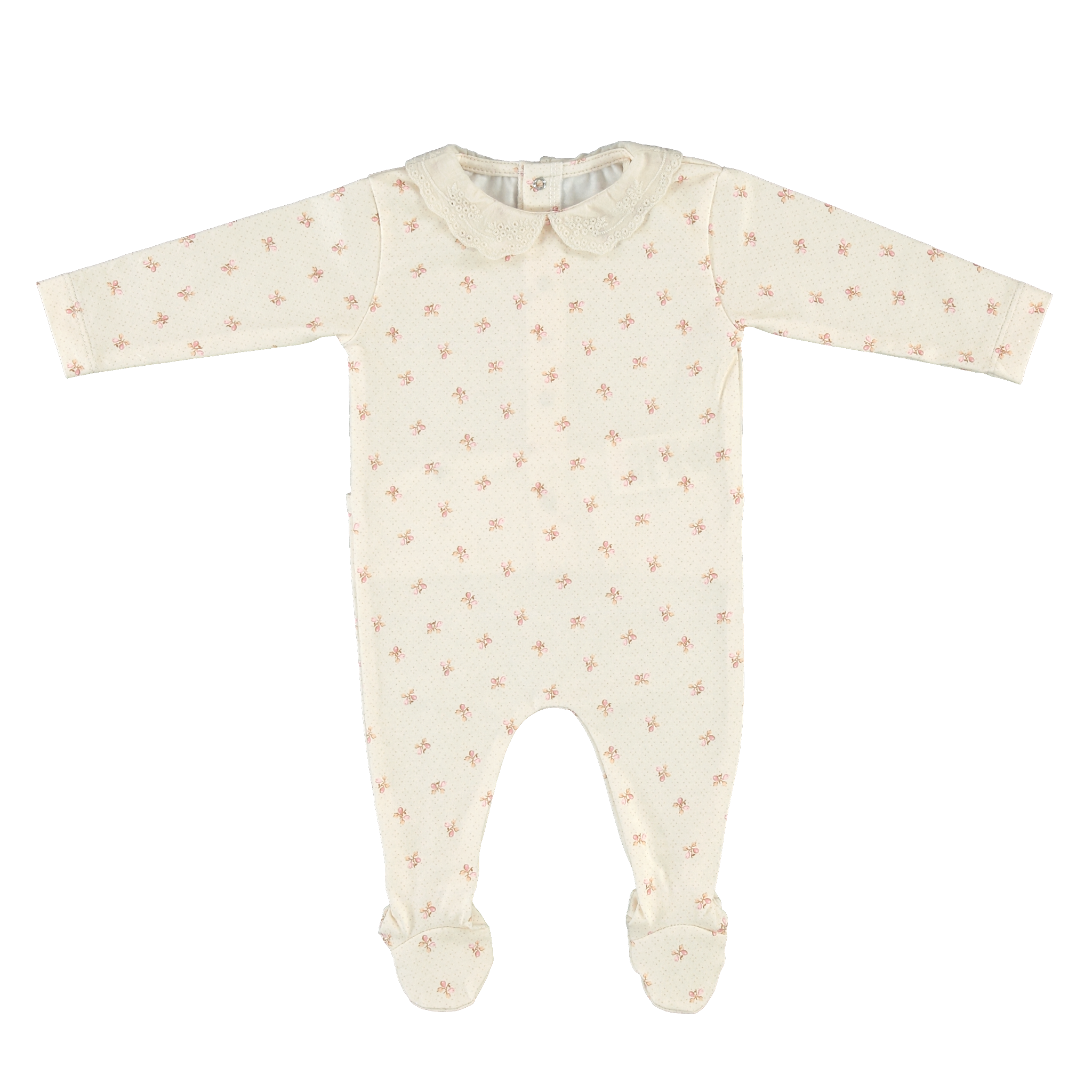 Bebe Organic Jodie Collar Overall Fairy Floral