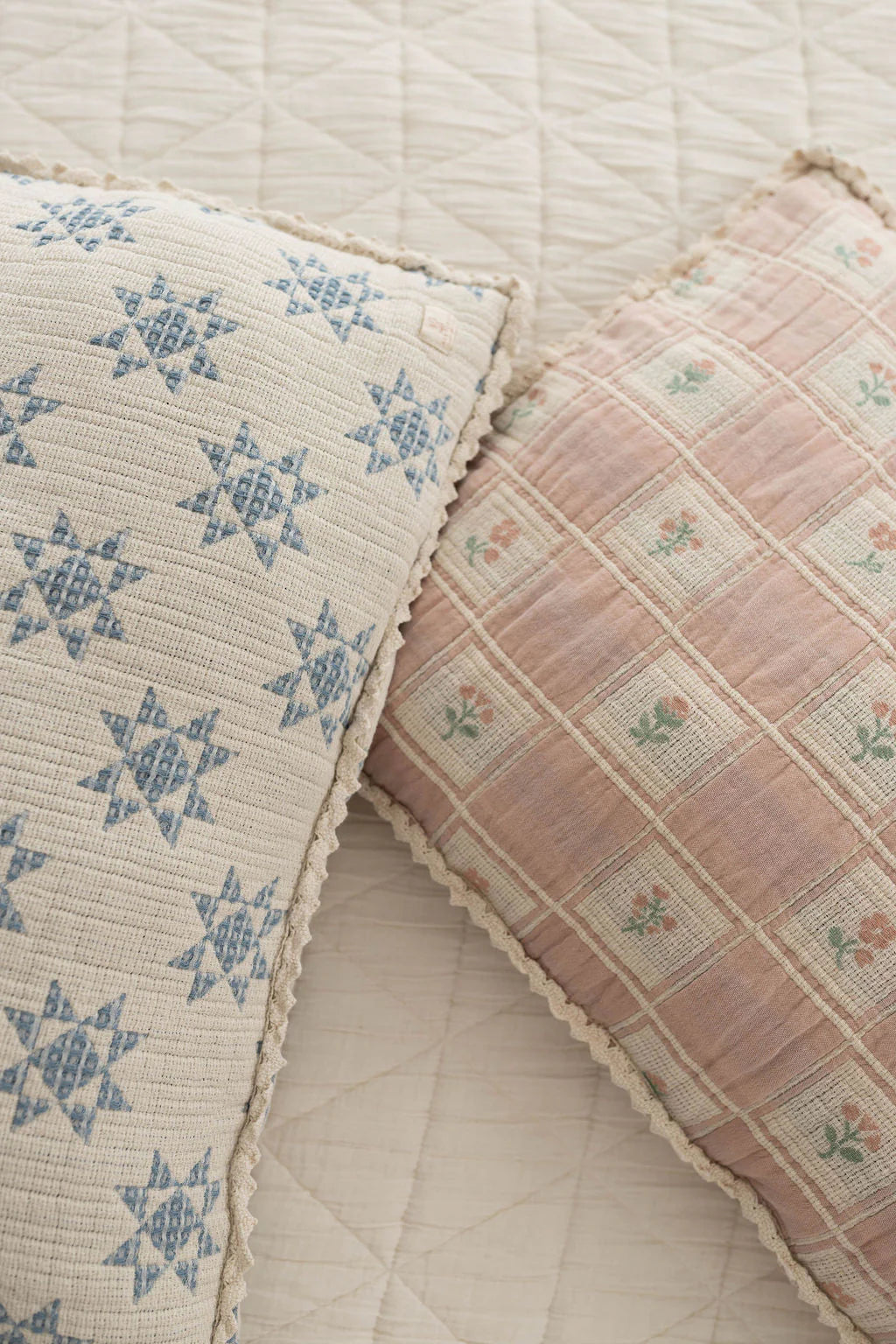 New Grain Patchwork Pillowcase - Fleur