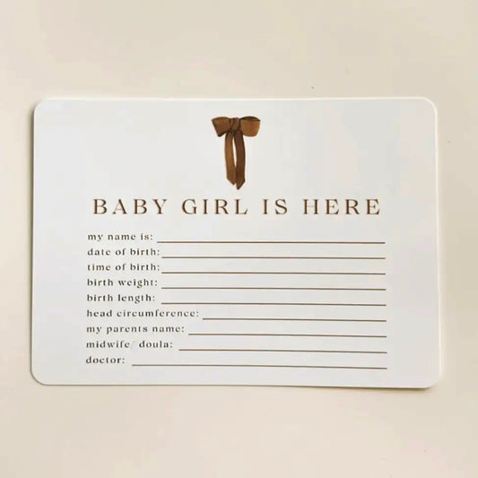 The Name Nest Hospital Birth Card