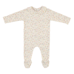 Bebe Organic Iris Collar Overall in Blooms