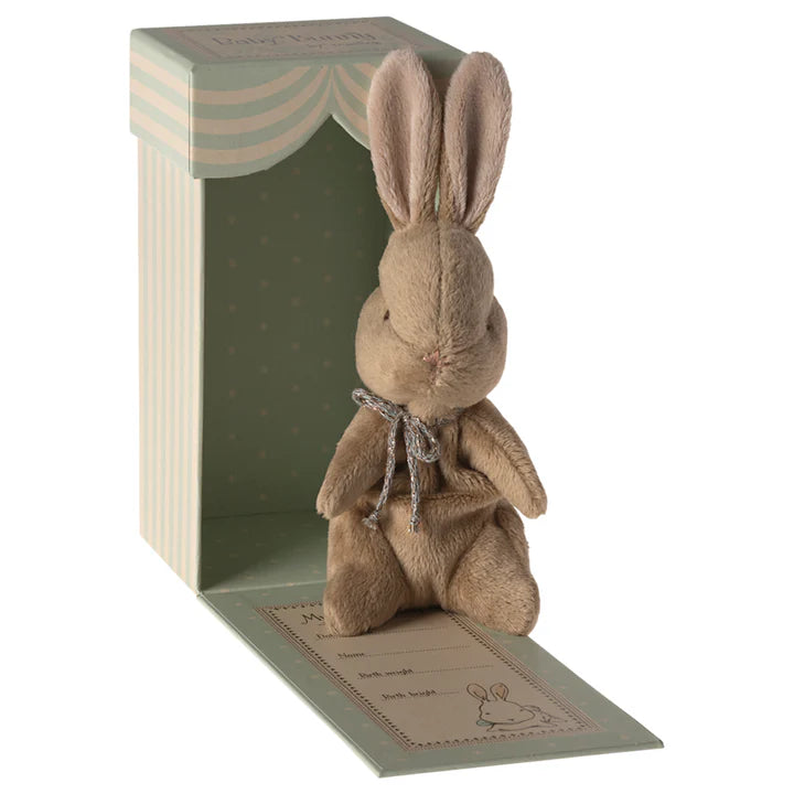 Maileg My First Bunny Brown (Blue)