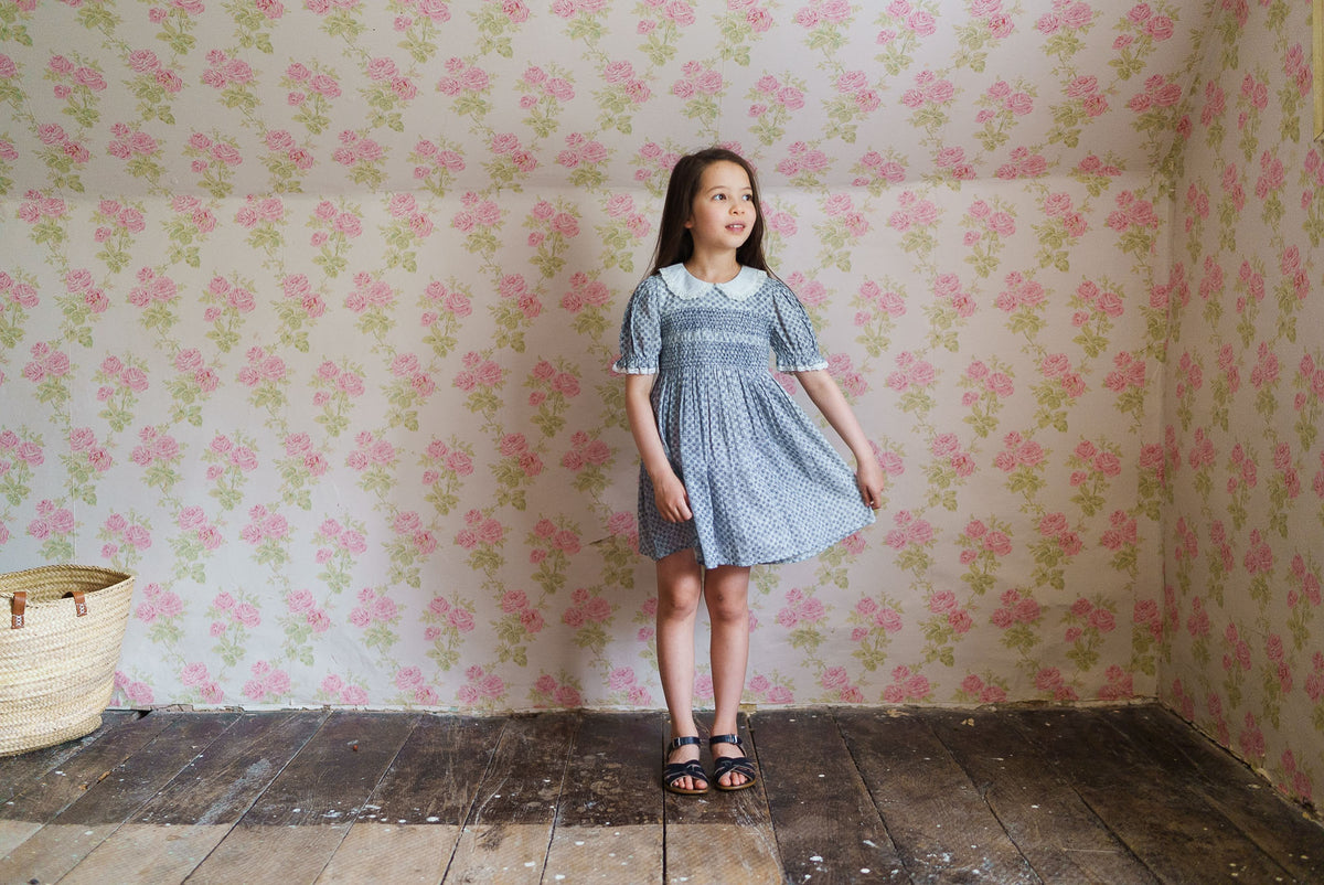 Little Cotton Clothes Lulu Smocked Dress in Tenby Floral
