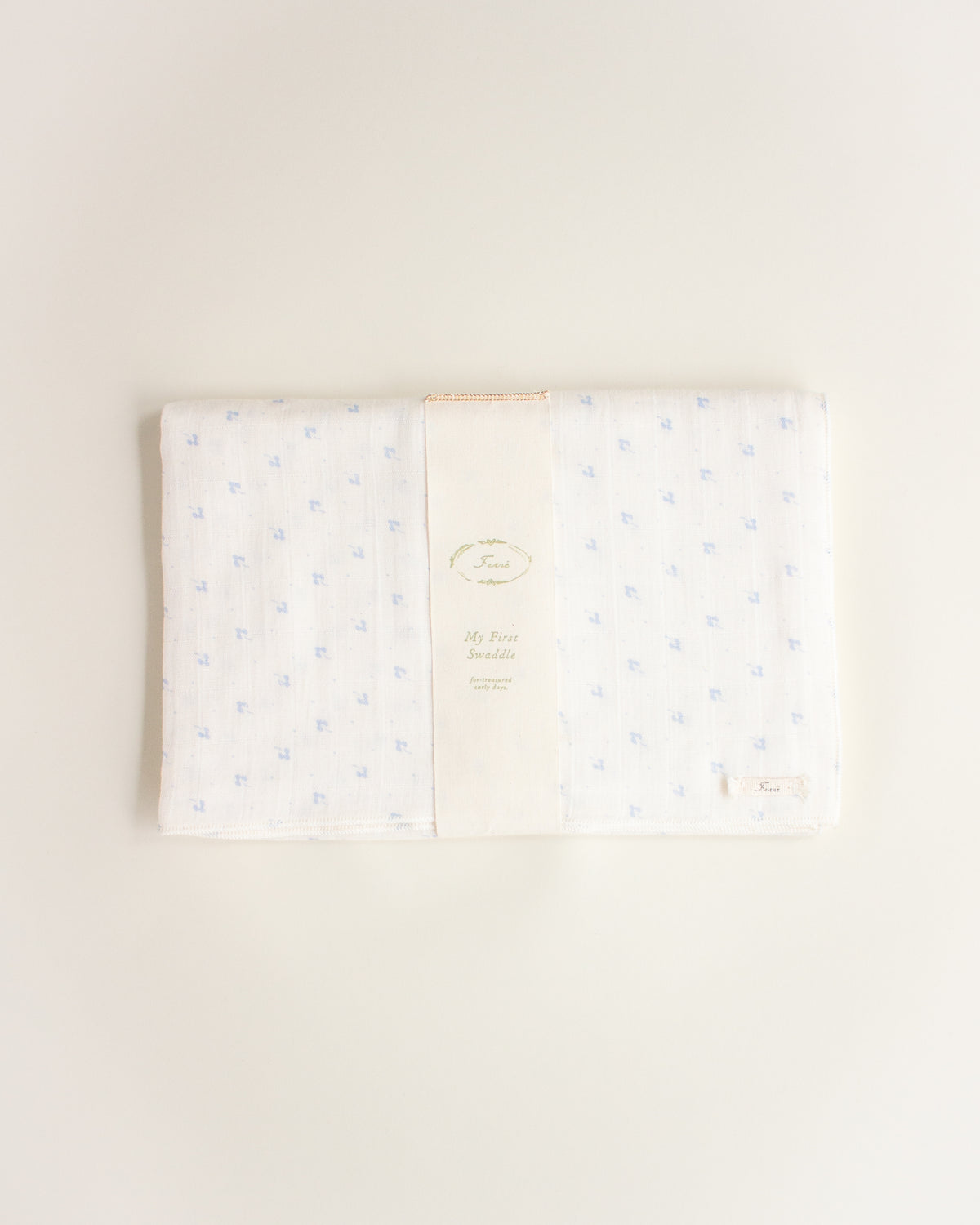 ferne baby Swaddle - Blue Calico