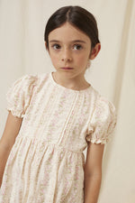 Bebe Organic Irene Dress in Floral Stripes