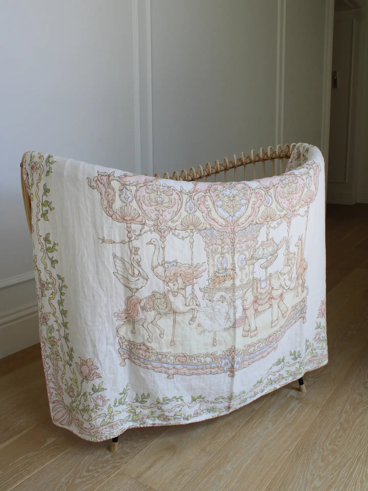 Little Threads Enchanted Carousel Muslin Blanket