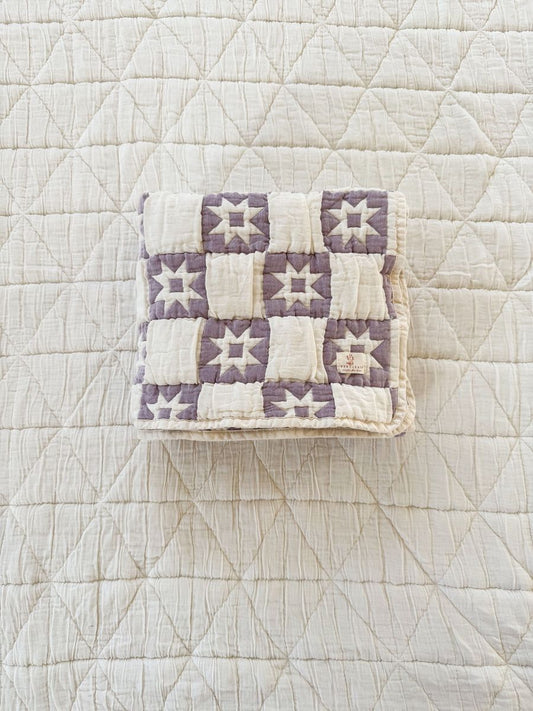 New Grain Homestead Baby Quilt - Lilac