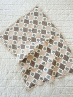 New Grain Prairie Baby Quilt - Blush & Chambray