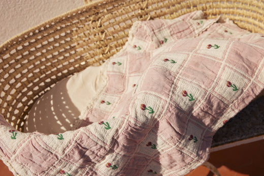 Bebe Organic Tulip Patchwork Baby Blanket