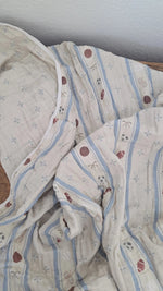 Ellie + Layne Vintage Sports Quilted 6 Layer Gauze Blanket