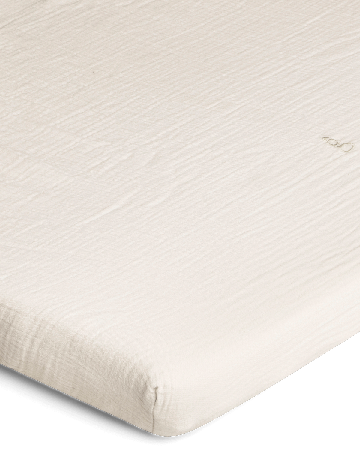 Garbo & Friends Eggshell Muslin Cot Fitted Sheet