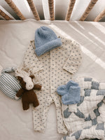 Blue Daisy Wares Baby Beanie and Booties Set