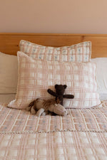 New Grain French Plaid Pillow Sham - Petal