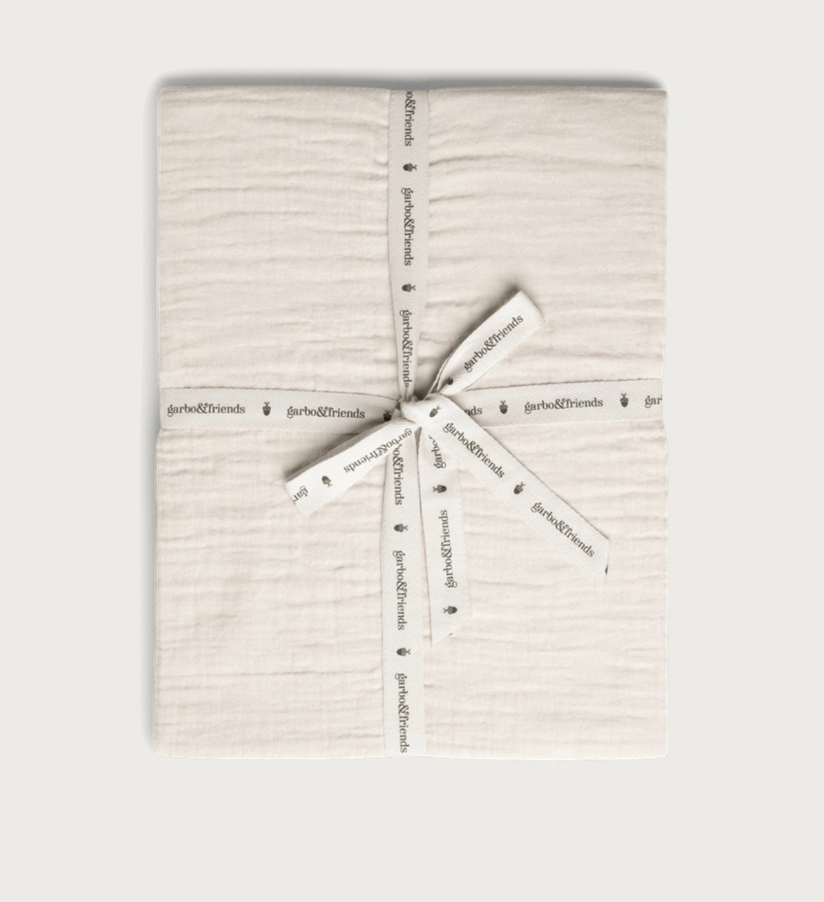 Garbo & Friends Eggshell Muslin Double Fitted Sheet
