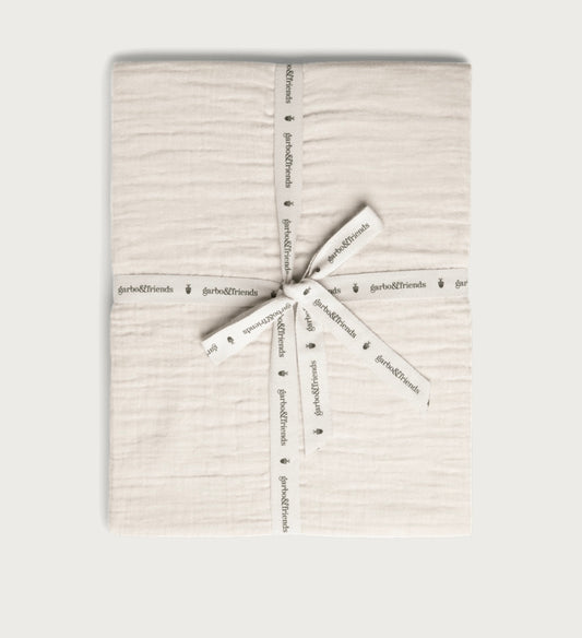 Garbo & Friends Eggshell Muslin Single Fitted Sheet