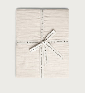 Garbo & Friends Eggshell Muslin Single Fitted Sheet