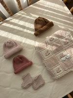 Blue Daisy Wares Baby Beanie and Booties Set