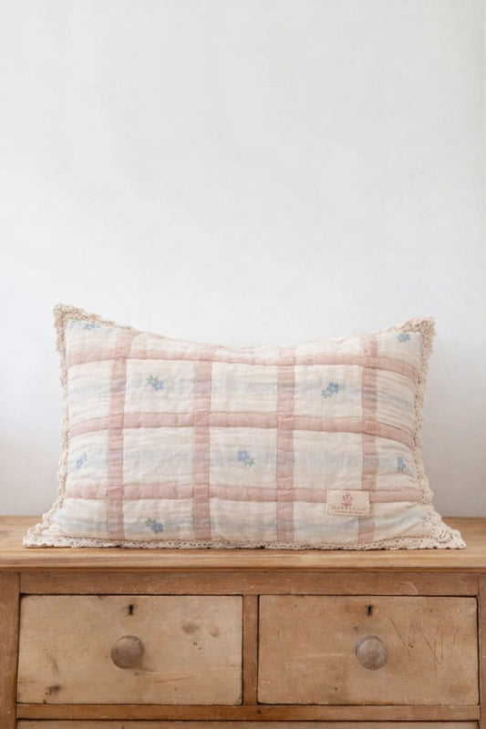 New Grain Meadow Pillow Sham - Petal