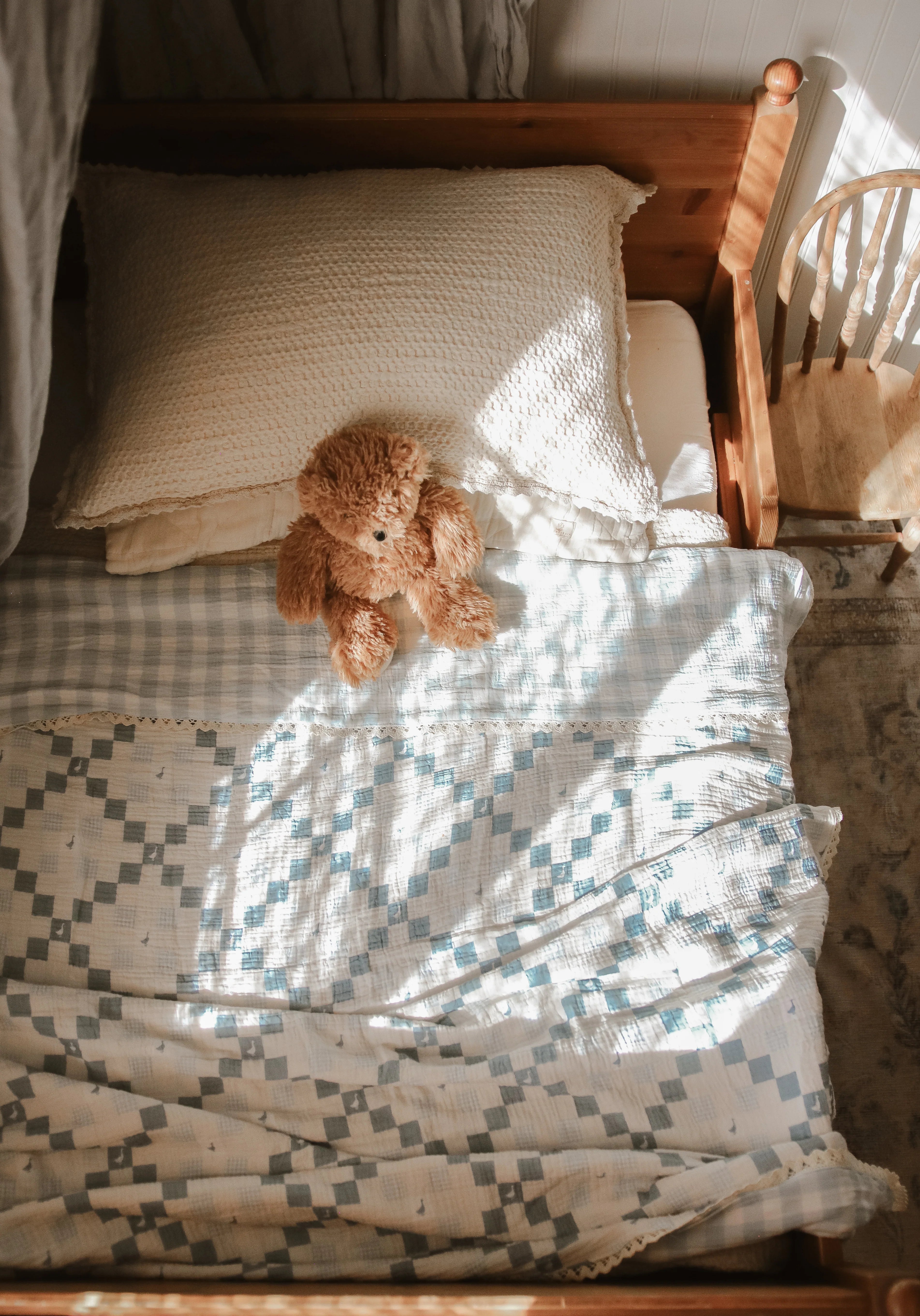 Ellie + Layne Big Kid Blanket - Grandma's Goose Quilt