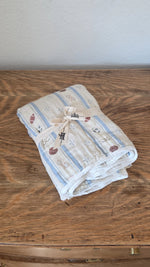 Ellie + Layne Vintage Sports Quilted 6 Layer Gauze Blanket