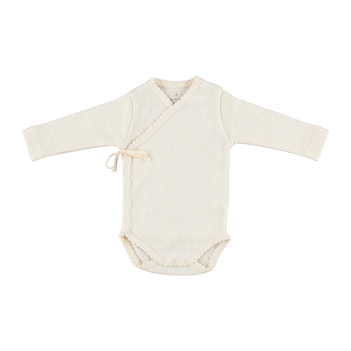 Bebe Organic Pointelle Wrap Onesie AW26