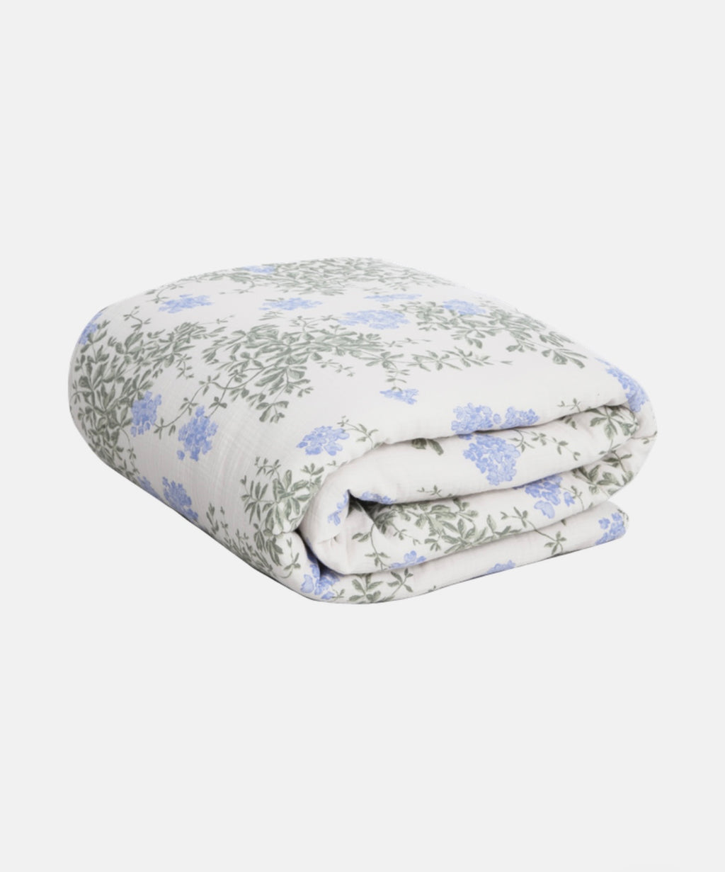 Garbo & Friends Plumbago Muslin Filled Blanket