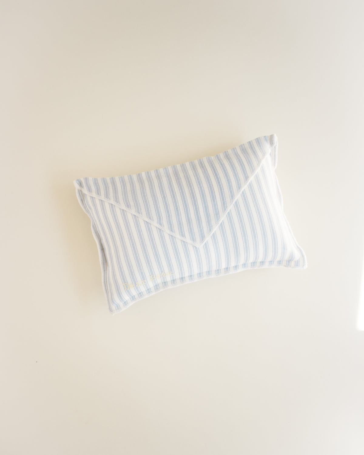 ferne baby Envelope Pillow - Blue Ticking