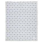 Bebe Organic Love Blue Heart Baby Blanket