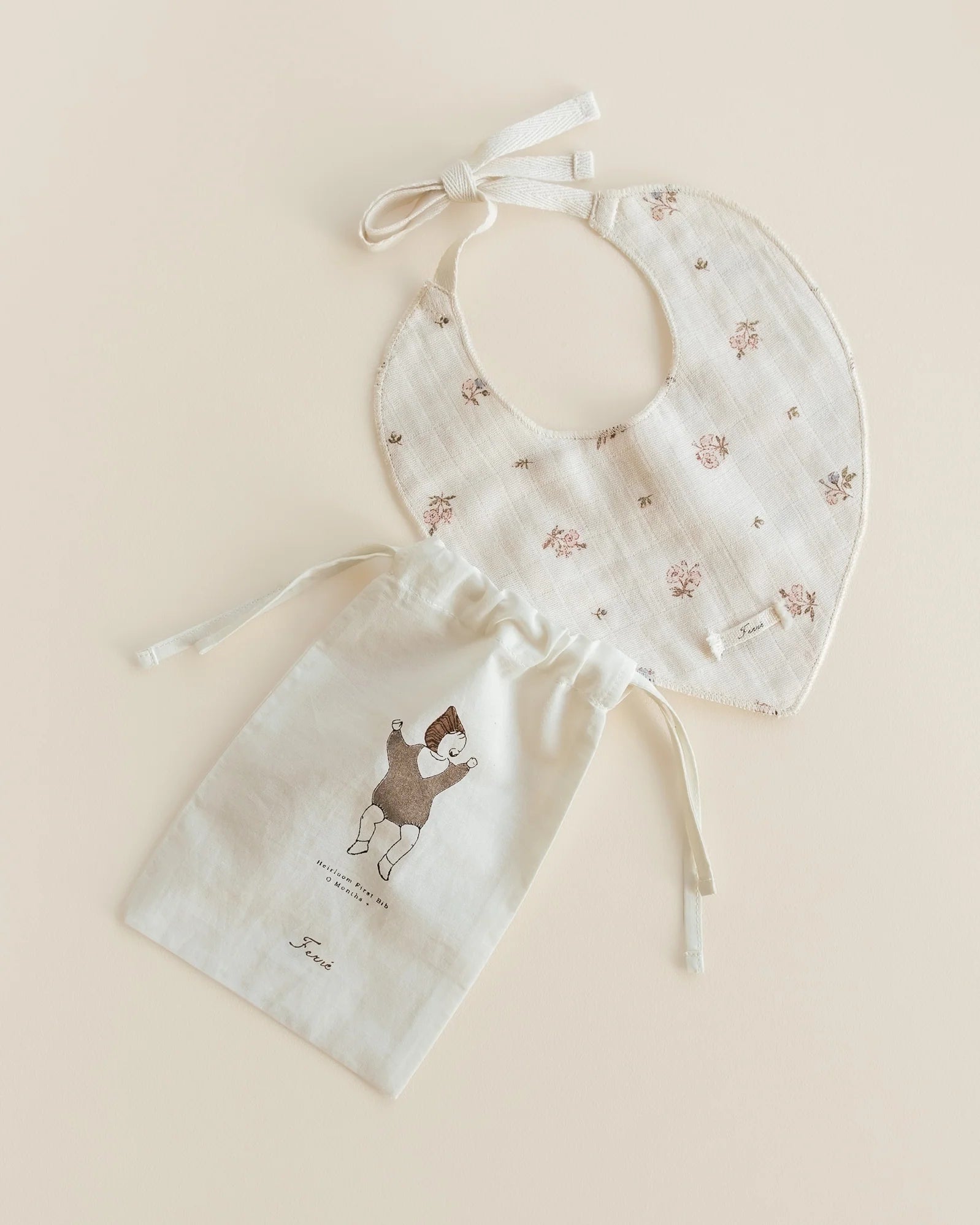 ferne baby Drool Bib - Poppy Floral