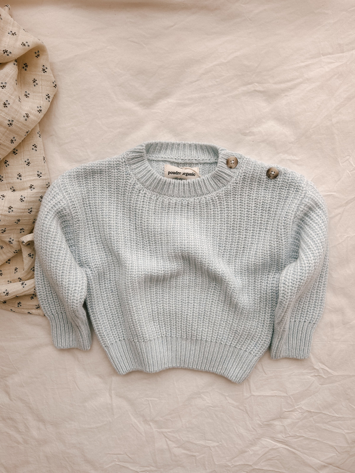 Poudre Organic Dandelion Sweater in Pastel Blue