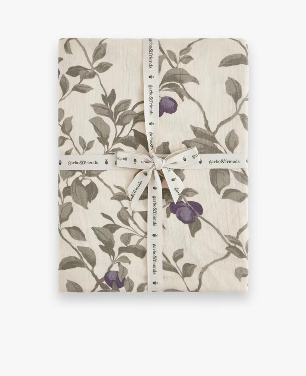 Garbo & Friends Plum Muslin Single Fitted Sheet