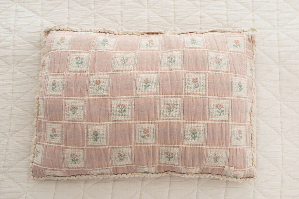 New Grain Patchwork Pillowcase - Fleur