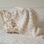 Evie Floral 6 Layer Gauze Blanket