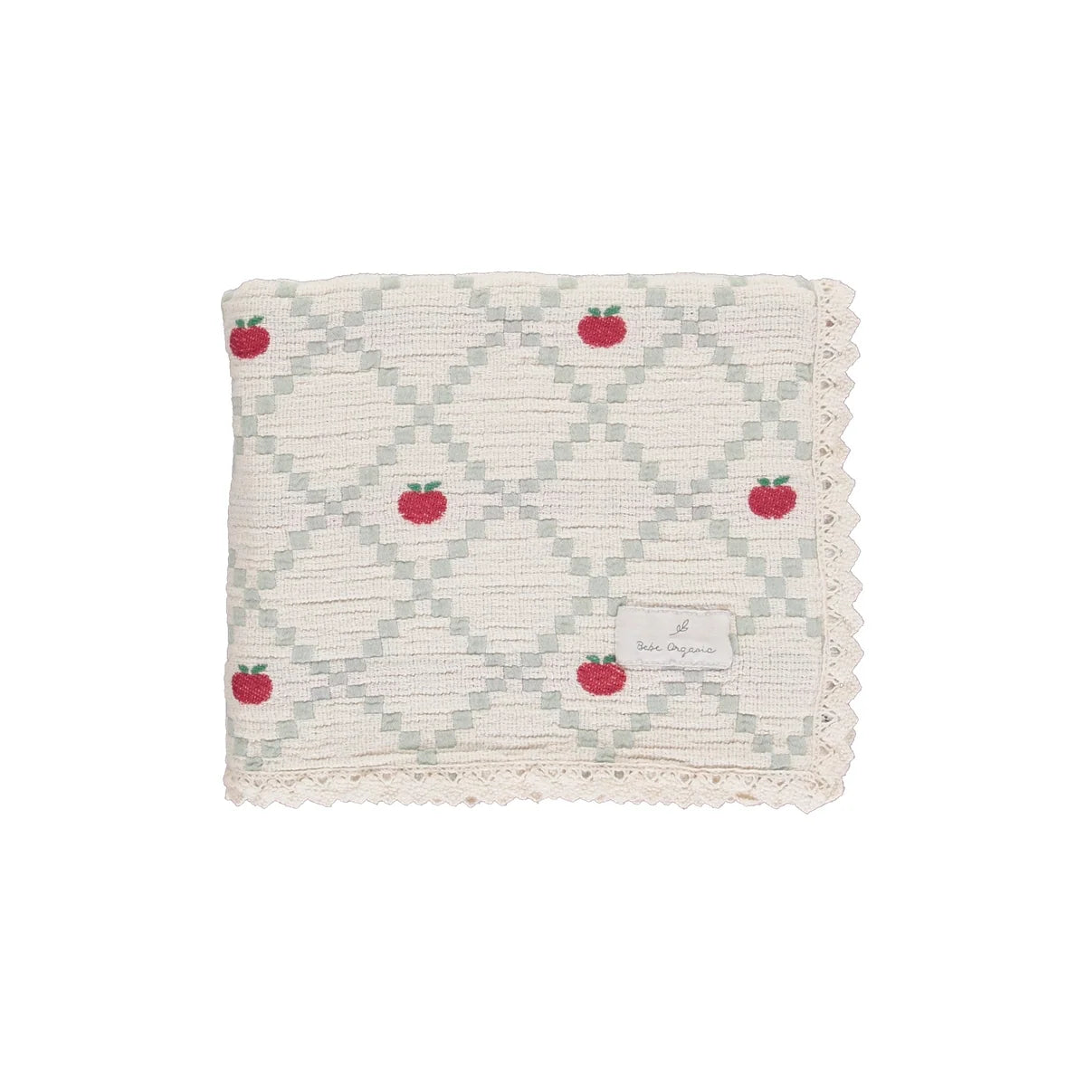 Bebe Organic Apple Patchwork Baby Blanket