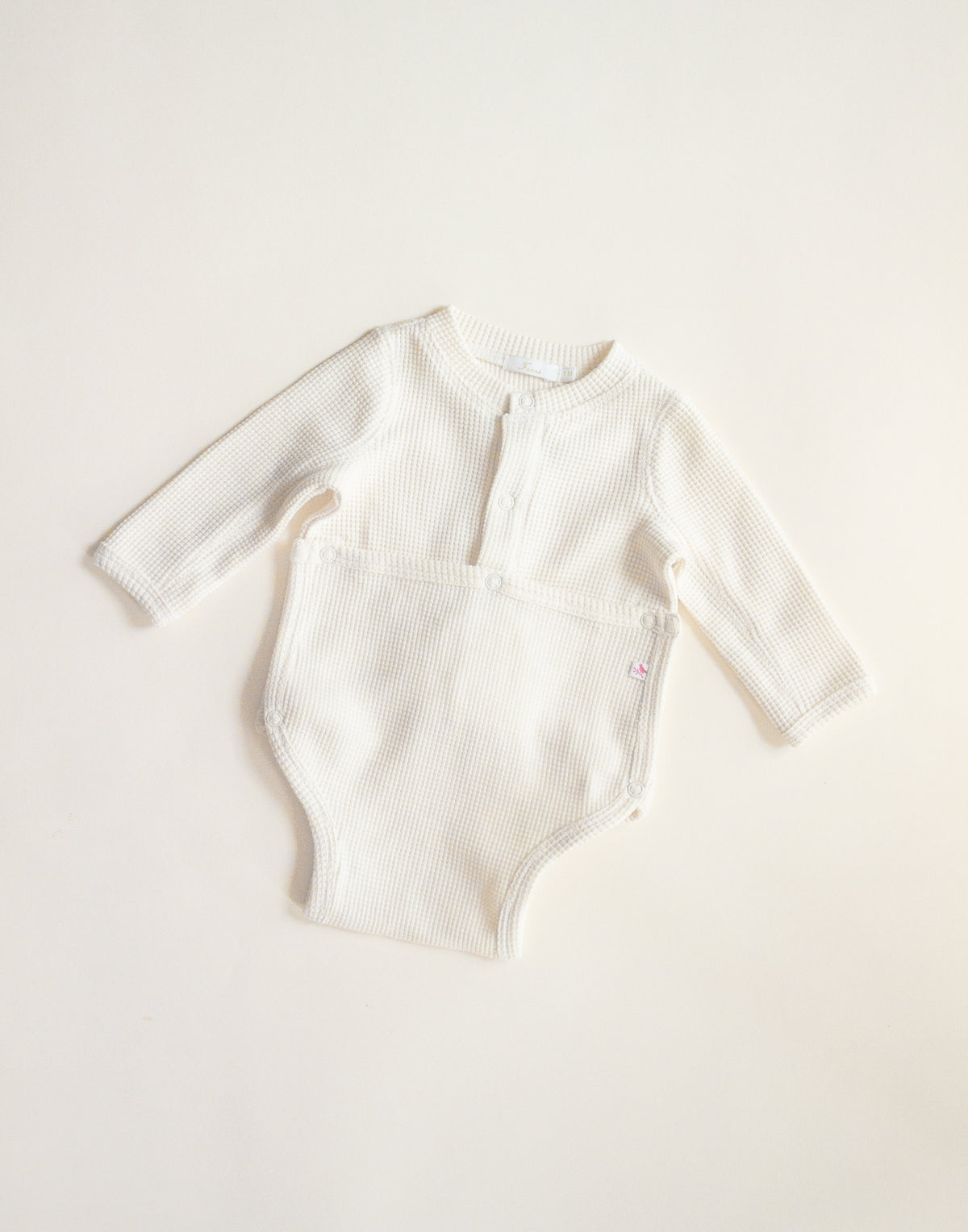 ferne baby My First Flap Onesie - Ecru