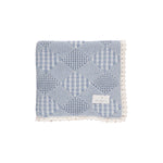 Bebe Organic Blue Plaid Patchwork Baby Blanket
