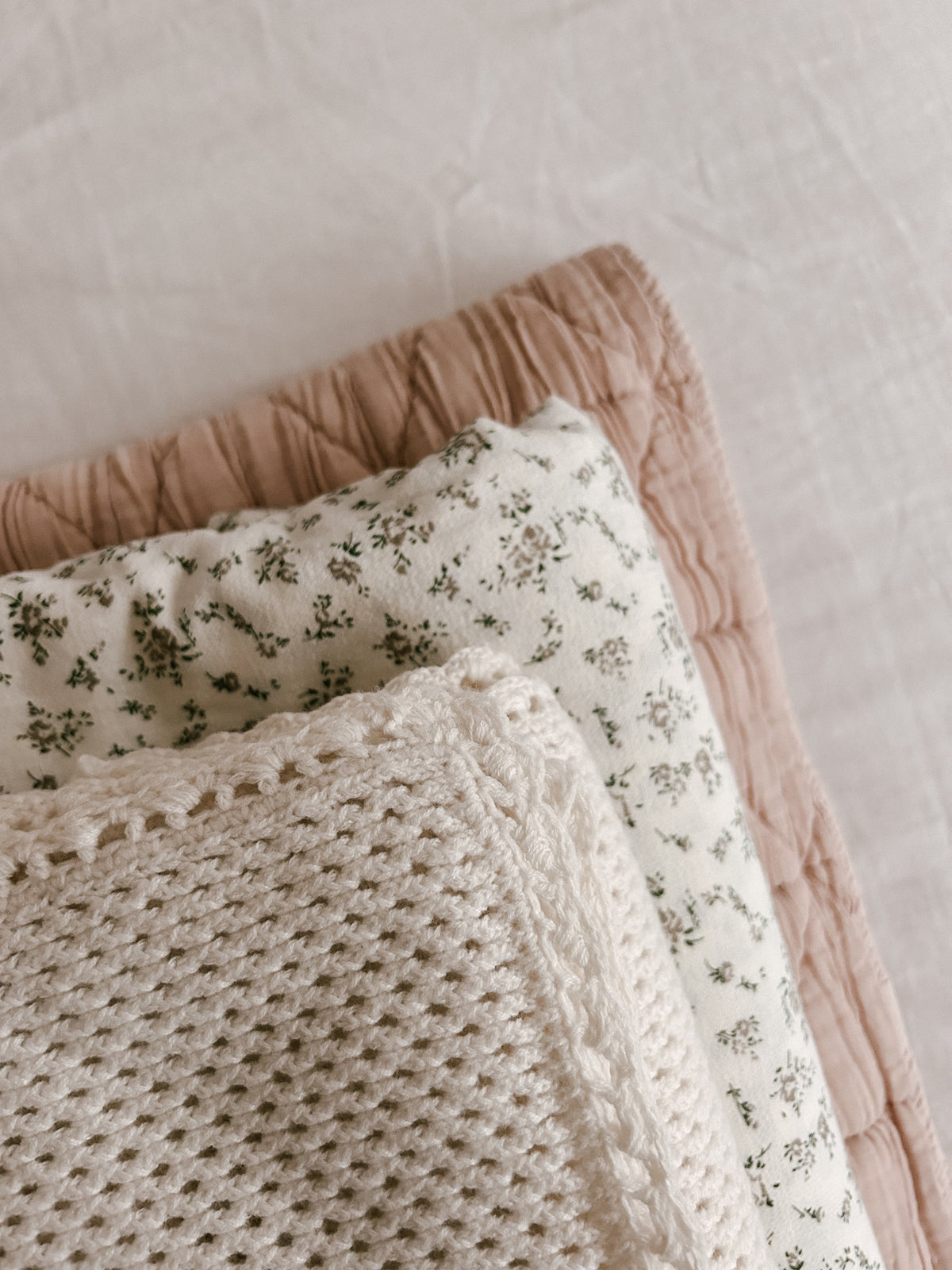 Blue Daisy Wares Heirloom 100% Wool Receiving Newborn Blanket