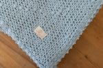 New Grain Cozy Waffle Baby Blanket in Powder