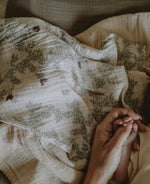 Garbo & Friends Pomegranate Muslin Swaddle Blanket