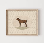 Vintage Horse Print