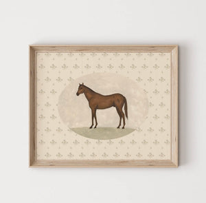 Vintage Horse Print