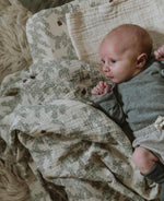 Garbo & Friends Pomegranate Muslin Swaddle Blanket