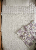 New Grain Quilted Twin Blanket in Natural