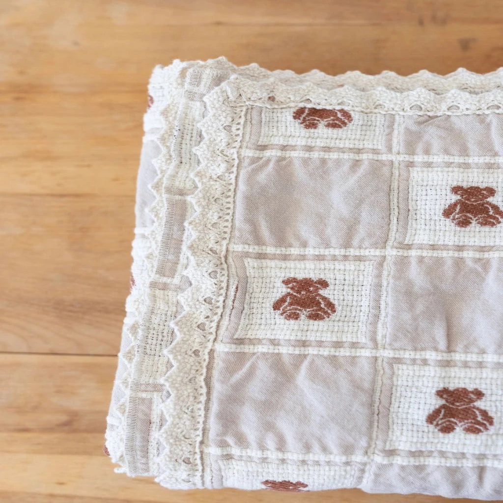 New Grain Patchwork Baby Blanket - Teddy