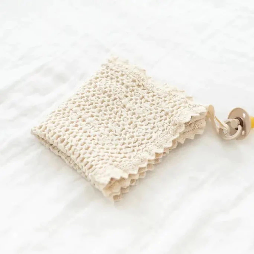 New Grain Cozie Waffle Lovie - Milk