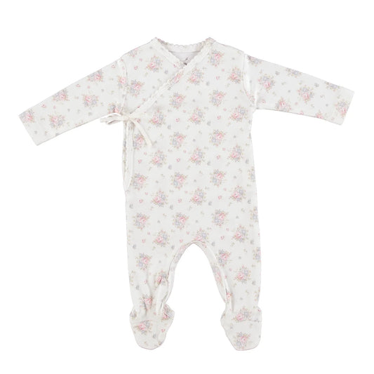 Bebe Organic Amora Wrap Overall - Blooms