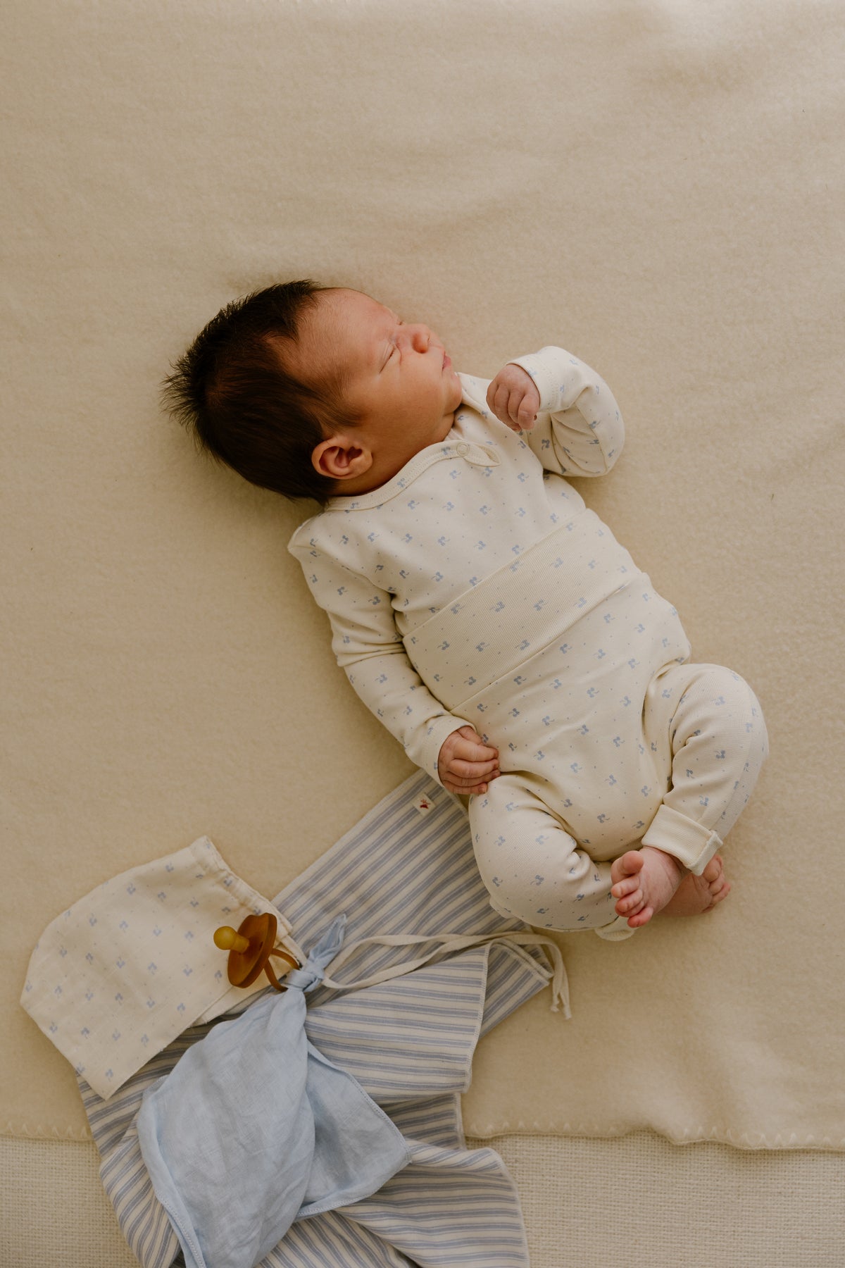 ferne baby Snap Set - Blue Calico